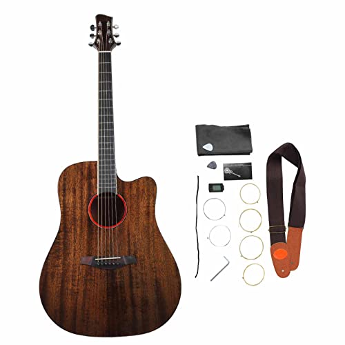 Guitare Folk de 41 Pouces, Guitare Acoustique aux Tons Brillants pour les Voyages des Mélomanes (Couleur rétro) - Les Beatles, Paul McCartney, John Lennon, RIngo Starr, George Harrison Guitare Folk de 41 Pouces, Guitare Acoustique aux Tons Brillants pour les Voyages des Mélomanes (Couleur rétro) – Image 7