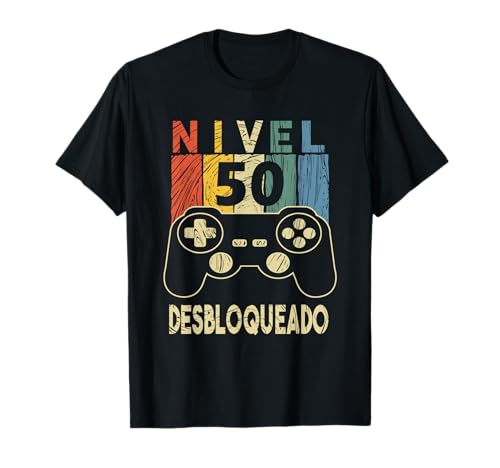 50 años cumpleaños Nivel 50 Desbloqueado 50 años cumpleaños Camiseta