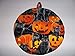 Quilted Halloween Pot Holders Black Cats Orange Pumkins Heat Resistant Handmade Double Insulated Hot Pads Trivets 9 Inches Round