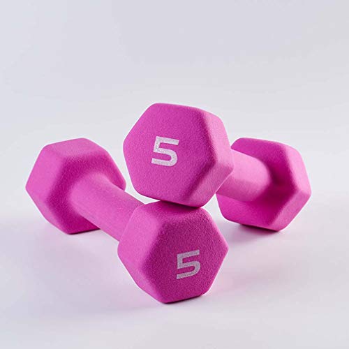 Mfnyp Dumbbells Weight Set, Cast Iron Hex Dumbbell for Child Women and Men