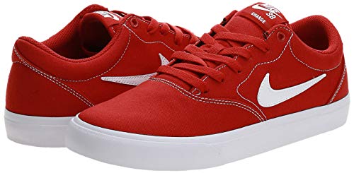 Nike SB Charge CNVS rouge 42.5 chaussure souple en toile de coton