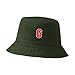 LexiuYibai Bucket Hat for Men Women Athletic Letter G Embroidered Washed Cotton Unisex Bucket Hats (Green,7 1/2)