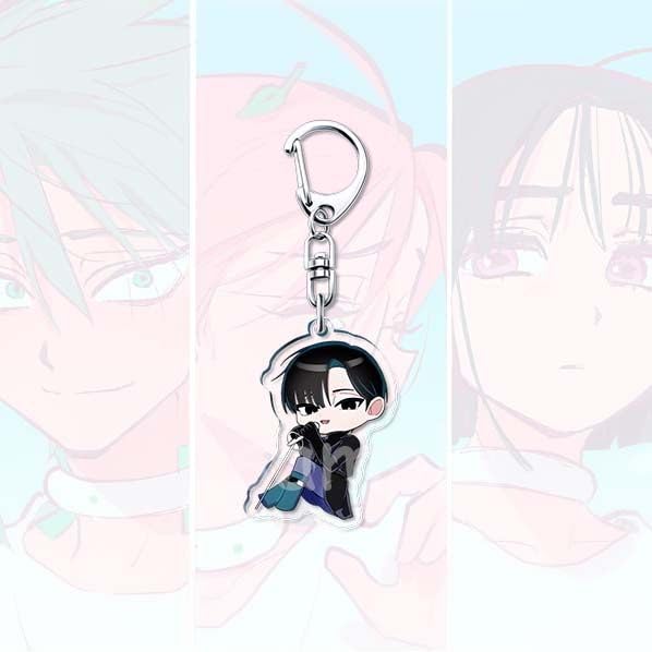 2 Set Alien Stages Till＆Ivan Schlüsselanhänger Game Figur Cosplay Accessories Alien Stages Acryl Anhänger Keychain Collections