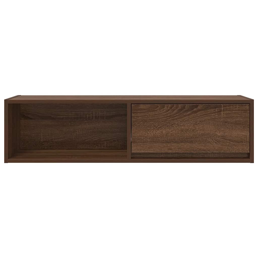 vidaXL Mobile TV Rovere Marrone 100x31x25,5 cm in Legno Multistrato, Panca TV, Armadio Hi-Fi, Centro di intrattenimento, credenza TV