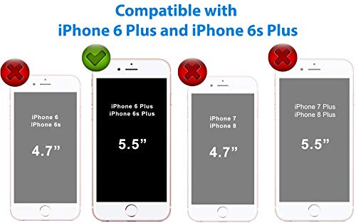 Cellever Iphone 6 Plus / 6S Plus Case, Dual Guard Protective Shock-Absorbing Scratch-Resistant Rugged Drop Protection Cover For Apple Iphone 6 Plus / 6S Plus (5.5") - Pink #TOP1