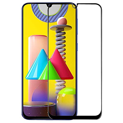 Image of Tempered Glass Screen Protector Compatible For Samsung M01 Smartphone Full Screen Coverage (Except Edge To Edge) And Free Complete Easy Installation Kit