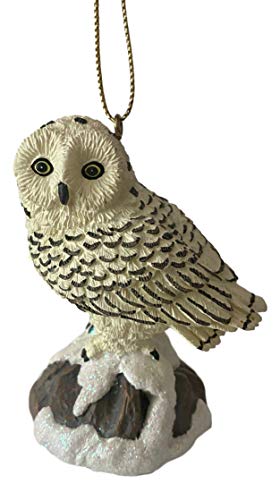 The San Francisco Music Box Company Snowy Owl Figurine Ornament #TOP22
