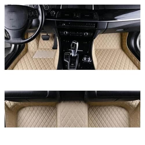 Tapis de sol voiture en cuir pour SsangYong Tivoli XLV 2015-2022 conduite à gauche beige