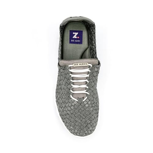 Image of Zee Alexis Women's Danielle Sneakers | Breathable Lightweight Flexible Casual Comfortable Slip-On No-Tie Elastic Laces Woven Shoes