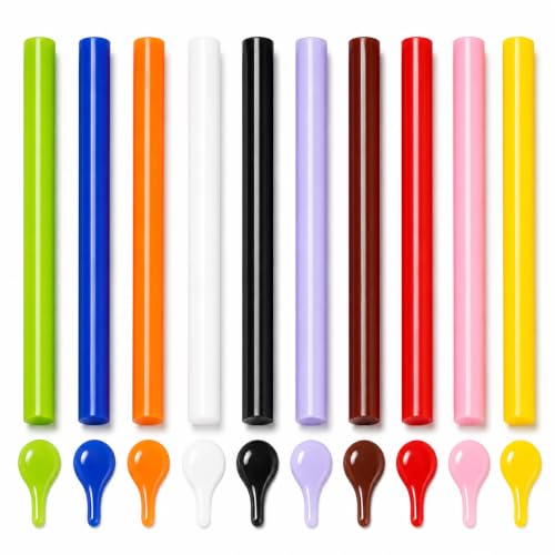 All Temperature Colorful Hot Glue Sticks 0.273.94 Inch 100-Count Clear Strong Bond for High & Low Temp Glue Guns Crafts DIY Wood Fabric Metal Plastic Ceramics