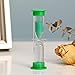 Generic Hourglass Plastic Colorful Hourglass 6 Pcs Sand Timer Set 30 Seconds/1 Minute/2 Minutes/3 Minutes/5 Minutes/10 Minutes Toothpaste Timer for Time Management Classroom Kids Game Kitchen, White