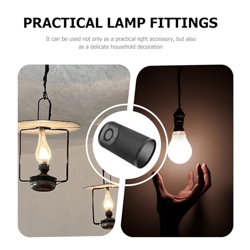 Abat-jour en métal noir avec protection lumineuse diffuse pour éclairage chic