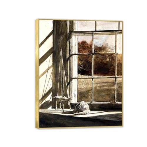 Cadre doré Andrew Wyeth Épées croisées pour mur vide de salon
