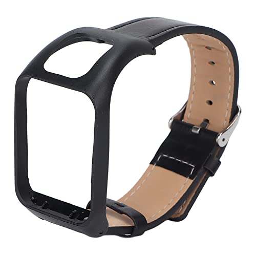 Bracelet de Montre, Bracelet de Montre Intelligente rétro Vintage Confortable et Ferme pour Tomtom Adventurer Le Noir Cover