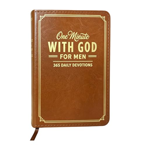 Journal de prière One Minute with God pour homme à lire au bureau ou en voyage format poche