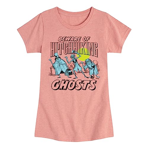 Disney - The Haunted Mansion - Hitchhiking Ghosts - Toddler & Youth Girls Short Sleeve Graphic T-Shirt