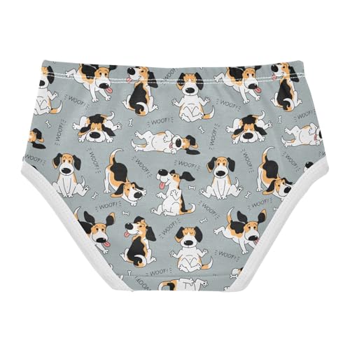 Girls' Underwear Funny Beagle Dog Cotton Stretch Comfort Toddler Panties2