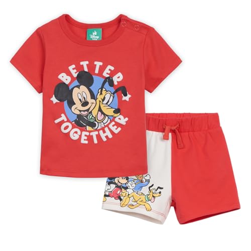 Image of Disney T-Shirt and French Terry Shorts Outfit Set Newborn to Little Kid Sizes (Newborn - 5)