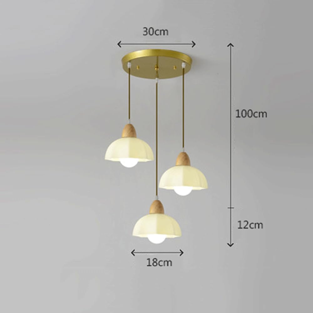 POKHDYE Luxury Gold Ring Lampa wisząca, nowoczesna oprawa oświetleniowa z ciepłym światłem 3000K do kuchennej wyspy/restauracji, dekoracyjna lampa sufitowa wisząca (36W/48W)