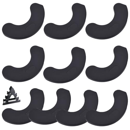 SquEqu 10 Pack Dumbbell Weight Rack Corner Protector Replacement Pads C Shaped Frame Bumper Protective Cover for A-Frame Dumbbell Rack Stand Dumbbell Weight Set Vertical Racks