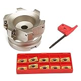 Material: Kohlenstoffstahl SUCAN BAP 400R-80-27-6F Wendeplatten-Schaftfräser mit 10 Einsätzen APMT1604PDER