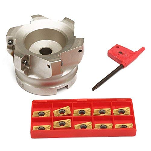 Fraise en bout BAP 400R-80-27-6F SUCAN avec 10 plaquettes APMT1604PDER