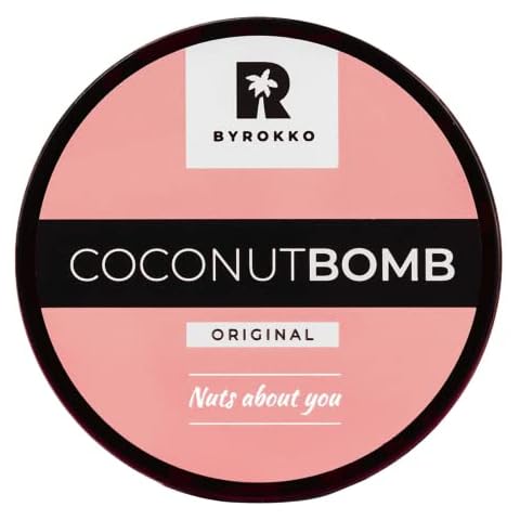BYROKKO Coconut Bomb Hair Mask (180 g), Nourishing Hair Treatment for Damaged Dry Hair, Vegan and Cruelty-free Cover
