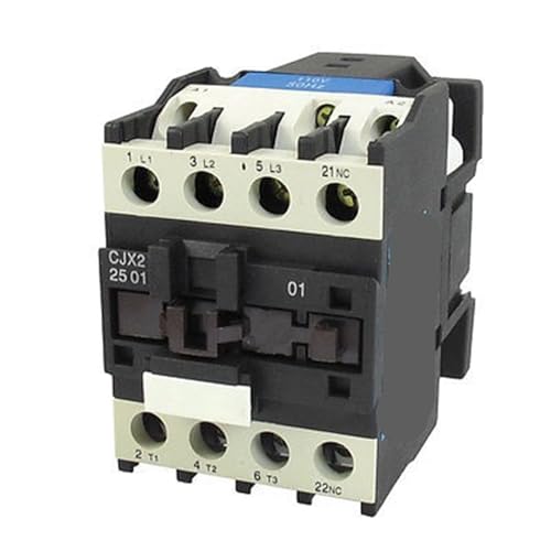 Contactor de carril DIN 3P de 40 amperios y 660V para automatización trifásica CJX2-2501