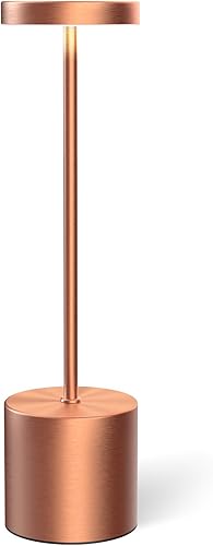 Miniatura 12 de Juego de 2 lámparas de mesa inalámbricas, recargables de 5000 mAh, lámparas de mesa para exteriores, lámpara de escritorio LED portátil, luz Negro