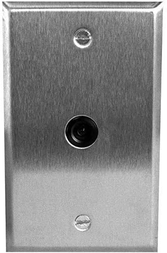 Speco Technologies CVC675T 2MP HD-TVI Stainless Steel Analog in-Wall Hidden Camera with 3 6mm Lens BNC Connection Power