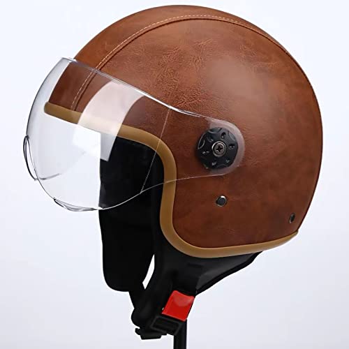 ✅Il casco fashion ideale: per chi cerca un casco più comodo, elegante, compatto, leggero, personalizzabile e perfettamente funzionante, il casco semi-moto da uomo e da donna è il casco da moto ideale. Puoi acquistarlo con fiducia。