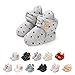 Neugeborene Warme Winterschuhe, Bio Baumwoll-Futter Und rutschfeste Streifen Bootie Sock Schuhe Winter Weiche Sohle Krabbelschuhe Gr.0-18 Monate Baby Jungen Mädchen Prewalker Kleinkind Schuhe