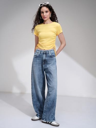Image of Tokyo Talkies Women Cotton Baggy Jeans | Machine wash