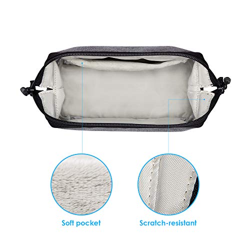 LENTION Compact Carrying Accessories Pouch, Universal Electronic Gadget Sleeve Case for Laptop/Tablet Power Adapter, MacBook Air/Pro Charger, Wireless Mouse, Phone, Pencil and More (Gray) - Thumbnail 2