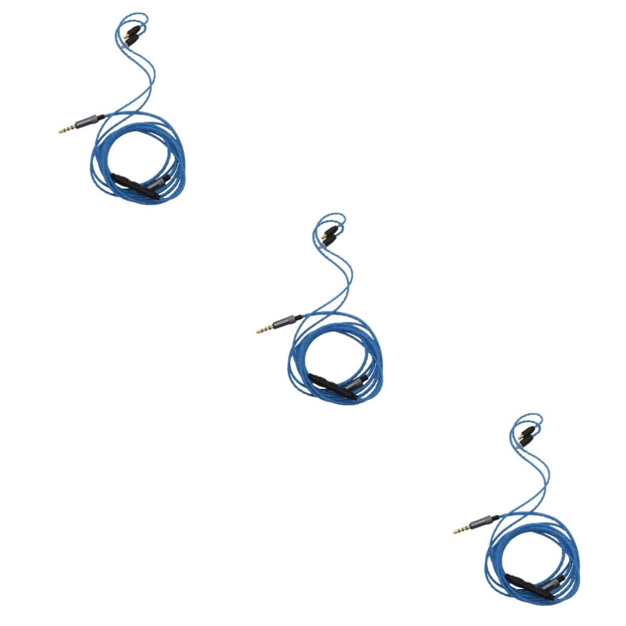Angoily 3pièces Câble De Pour Écouteurs Avec Microphone Et Connectivité Améliorée Compatible Avec Bleu