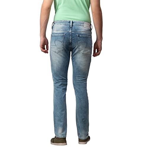 Image of Spykar Men's Mid Rise Super Skinny Fit Jeans