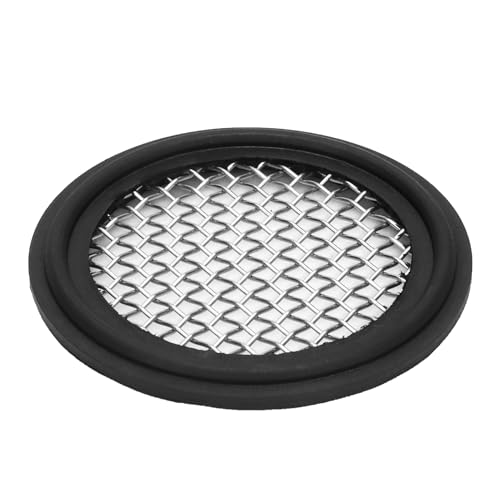 Image of DERNORD 2 Pack 1.5 inch Sanitary Tri-Clamp Gasket Buna-N (NBR) w /Stainless Bonded Type Screen 10 Mesh