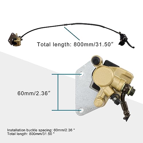 GOOFIT 800mm Vordere Scheibenbremse Assy Ersatz für 50cc 70cc 90cc 110cc 125cc Dirtbike