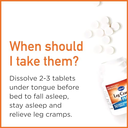 Hyland's Leg Cramps PM With Quinine Tablets 50 ea ( Pack of 6)