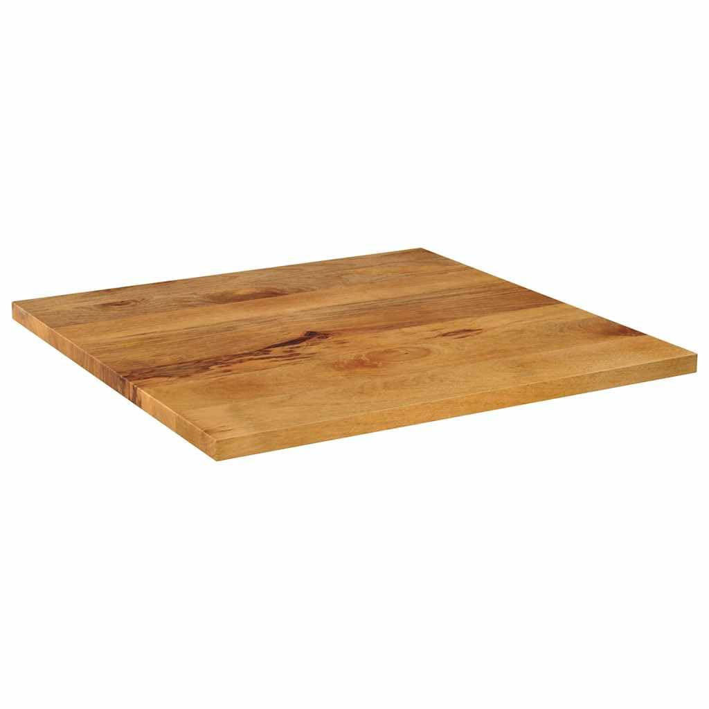 Tavolo quadrato 70 x 70 x 2,5 cm in legno massello di mango