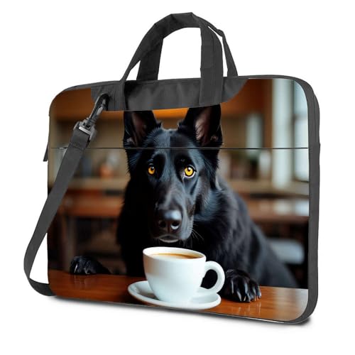 Sac à dos ordinateur homme chien noir 29x38cm pour pc portable