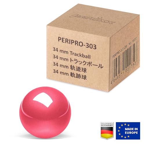 Image of Perixx PERIPRO-303 1.34 Inches Trackball - Replacement Ball for M570, PERIMICE-517 /520 /717 /720, and Other Compatible Trackball Mouse (Pink)
