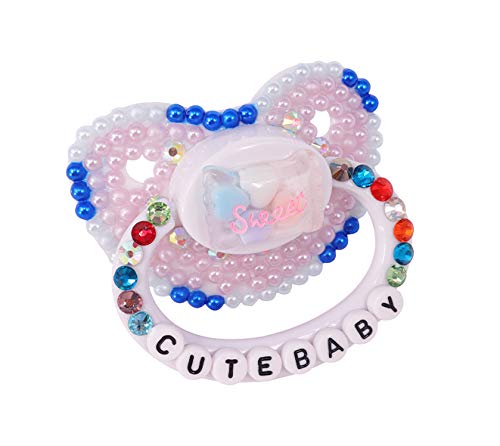 TEN@NIGHT Big Sized Pacifier Handmade Silicone Diamond Pacifier Cute
