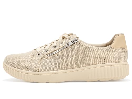 Image of Clarks Women's Caroline Echo Canvas Side Zip Fashion Sneaker