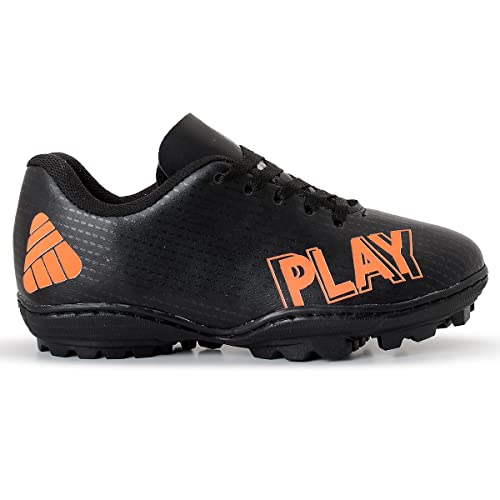 Chuteira Infantil Society Masculina Play Profissional (Azul-Preto, BR, Criança de 9 a 12 anos, Numér