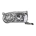 TYC 20-5962-00-9 Toyota Corolla CAPA Certified Replacement Left Head Lamp