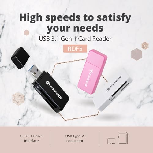 Image of Transcend TS-RDF5K USB 3.1 Gen 1 Card Reader (Black)