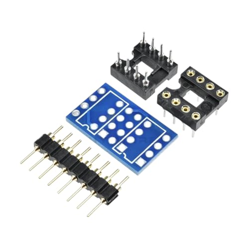Dual DIP8 to DIP8 Mono Opamp PCB Pin Socket for NE5532 OPA2132 OPA627 TL072 P07 Module Board