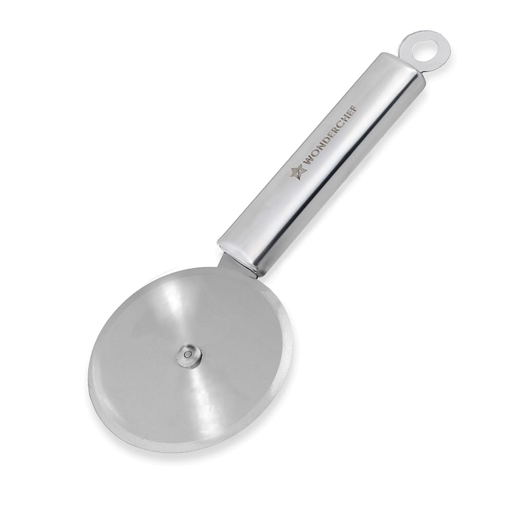 Wonderchef Ambrosia Pizza and Sandwich Cutter | Food-Grade Stainless-Steel Blades and Handle | Built-in Finger Guard | Multi-Purpose Use for Roti, Paratha, Dough | Dishwasher Safe | 1-Year Warranty-image-28