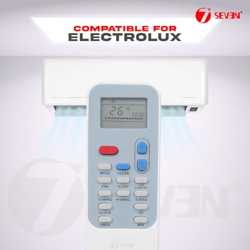 Image of 7SEVEN Compatible with Electrolux AC Remote Control Model 174 Suitable for Split and Window 1 1.5 2 Ton Air Conditioner Remote - Match Each Keys Exactly to Replicate Genuine Remote Function